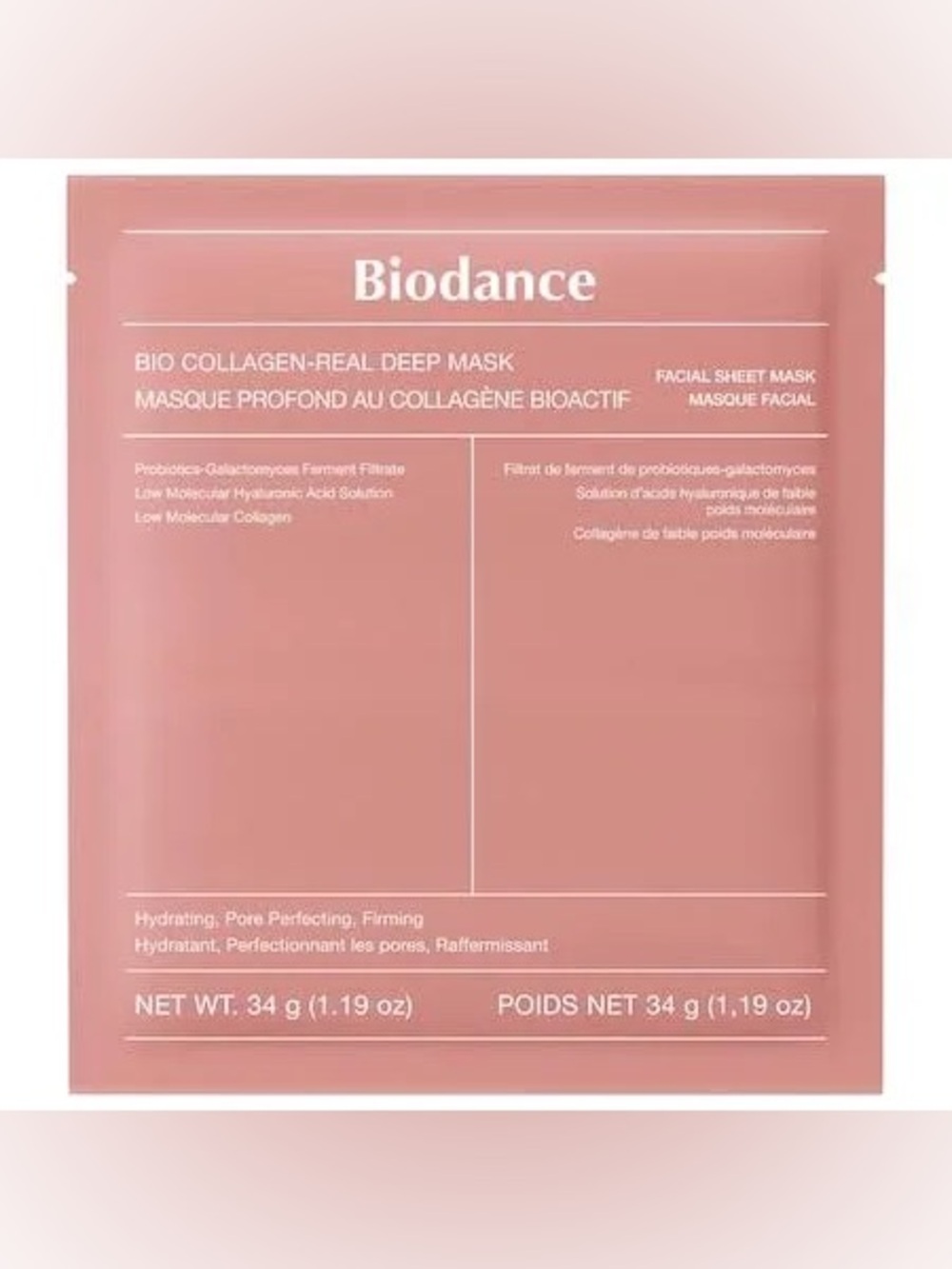 Biodance Bio Collagen Real Deep Mask — Hydrating Red Facial Sheet Mask 1 sheet